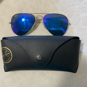 Blue Lens Raybans